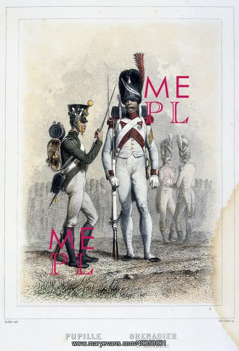 : Boy soldier and Grenadier of the 3rd regiment : Boy soldier and Grenadier of the 3rd regiment