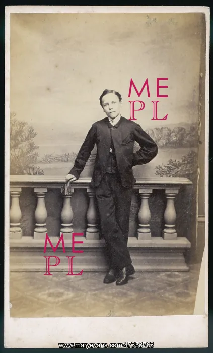 : BOY IN SUIT 1860S : BOY IN SUIT 1860S