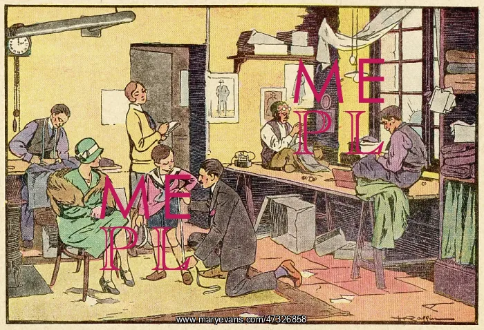 : Boy at Tailor's Shop : Boy at Tailor's Shop
