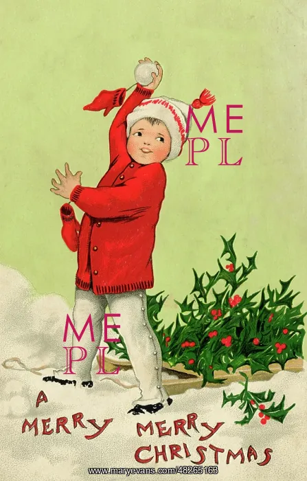  : Boy throwing a snowball