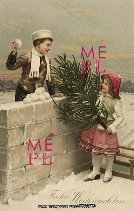  : Boy throwing Snowball at Girl