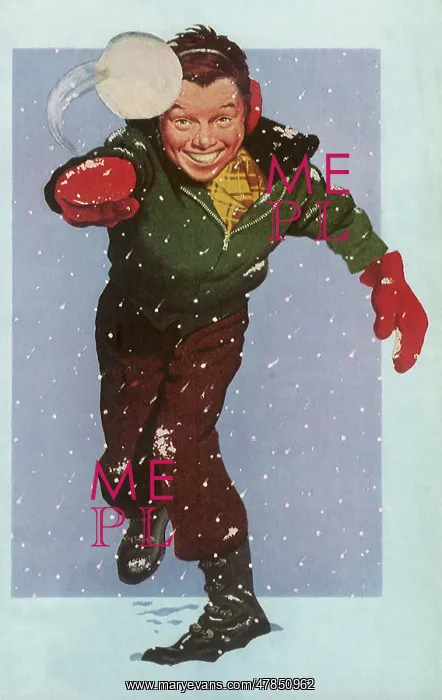  : Boy Throws Snowball
