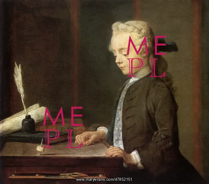 : Boy with a Top, by Chardin : Boy with a Top, by Chardin