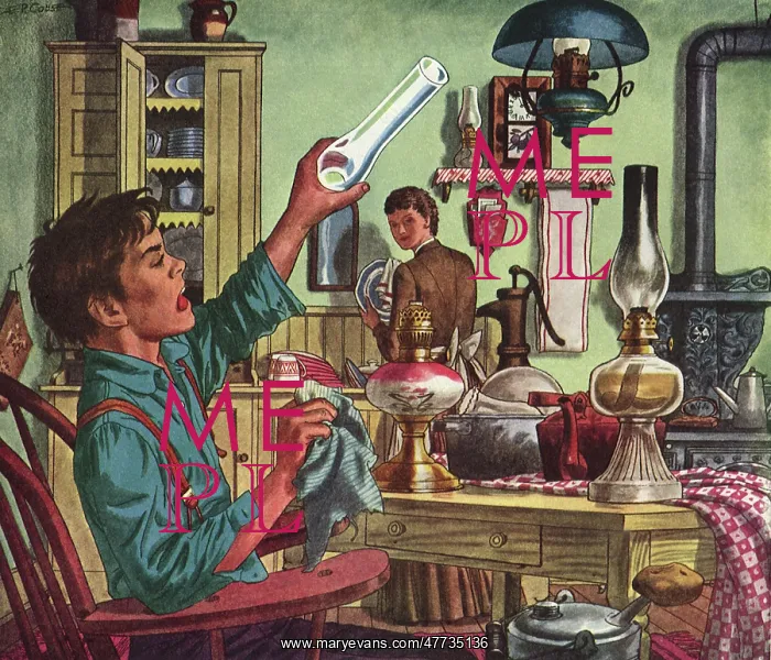 : Boy has Trouble cleaning Lamp Chimbly : Boy has Trouble cleaning Lamp Chimbly