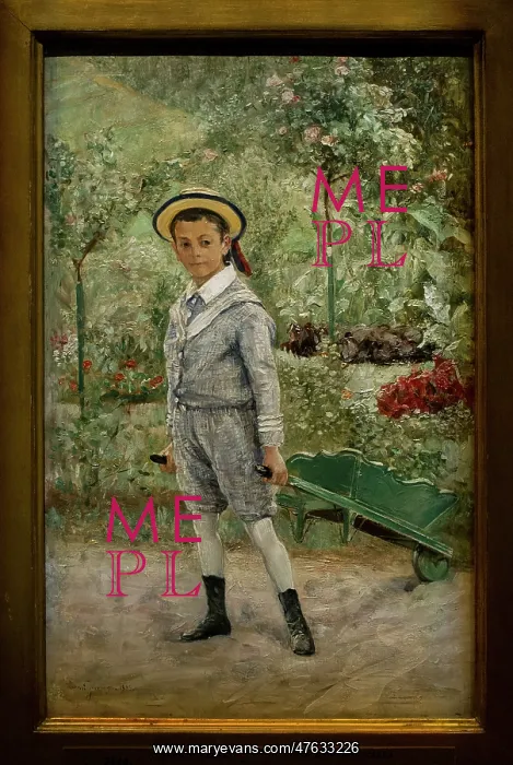 : Boy with a Wheelbarrow, 1880, by Ernst Josephson : Boy with a Wheelbarrow, 1880, by Ernst Josephson