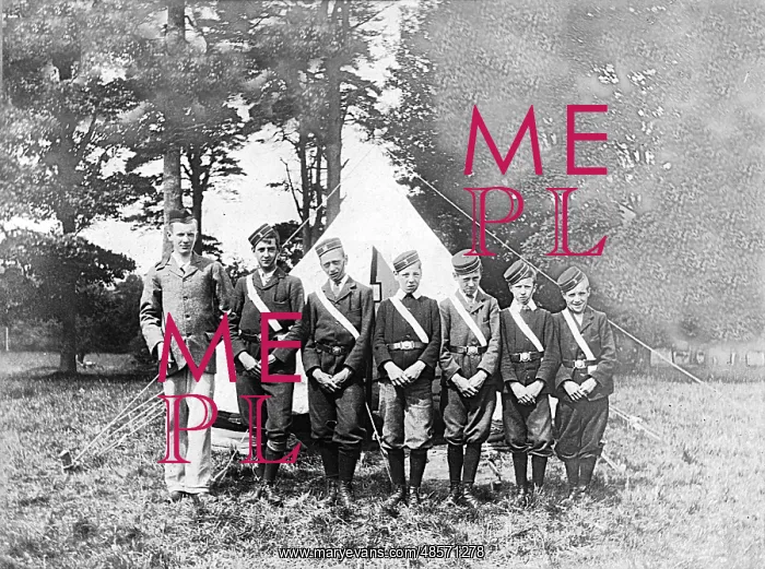 : Boys Brigade on camping trip, Dublin : Boys Brigade on camping trip, Dublin