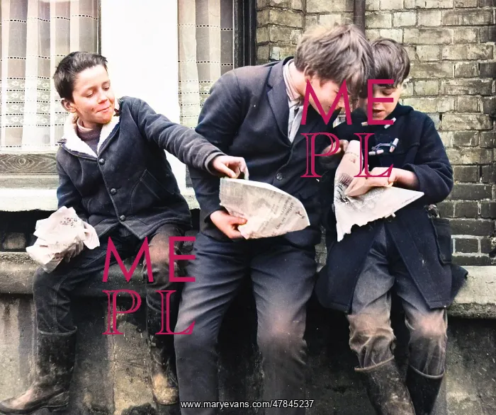: Boys eating fish and chips, Balham, SW London : Boys eating fish and chips, Balham, SW London