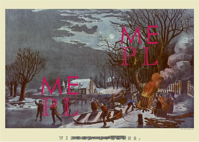 : Boys around an Evening Bonfire : Boys around an Evening Bonfire