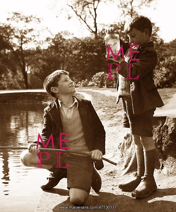  : Boys fishing probably 1950s