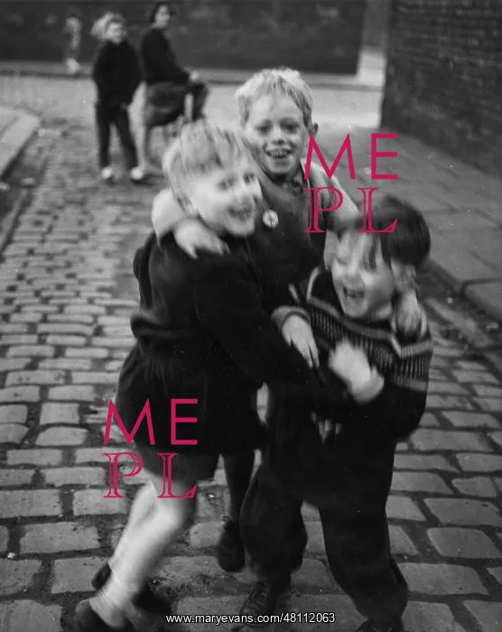 : Three boys having fun in the street : Three boys having fun in the street
