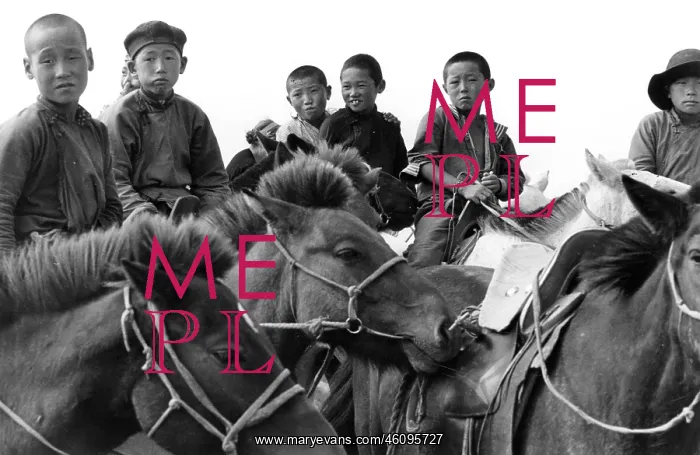  : Boys on their horses, North Gobi, Mongolia