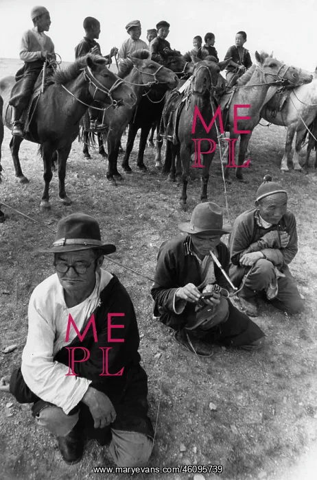 : Boys on their horses, North Gobi, Mongolia : Boys on their horses, North Gobi, Mongolia
