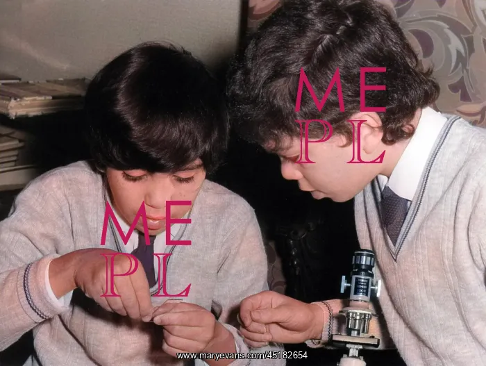 : BOYS WITH MICROSCOPE : BOYS WITH MICROSCOPE