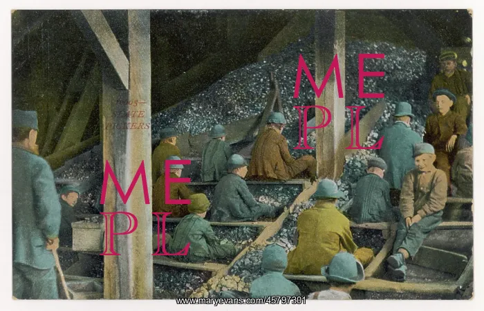  : Boys Picking Slate