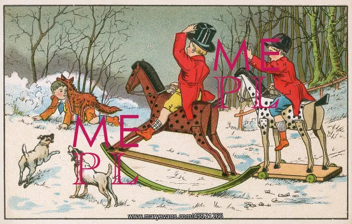 : Three boys playing at Fox Hunting : Three boys playing at Fox Hunting