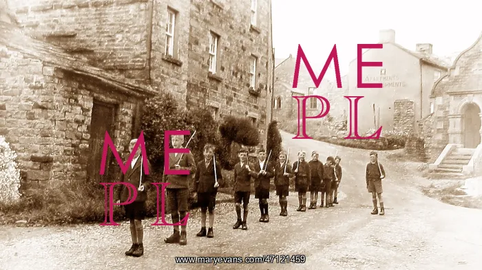  : Boys playing in Muker in 1944