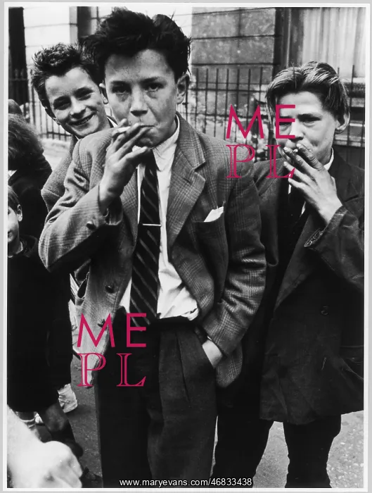 : BOYS SMOKING 1956 : BOYS SMOKING 1956