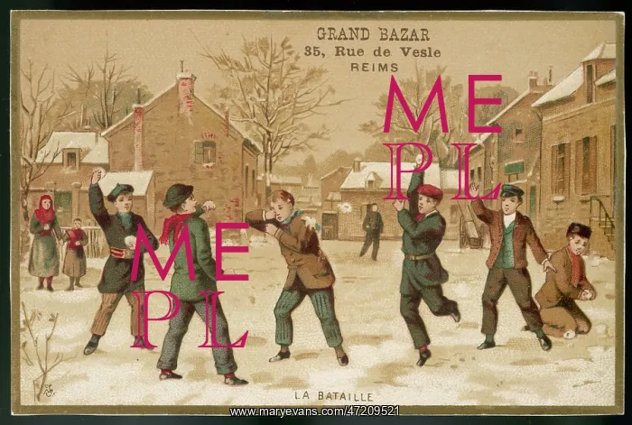  : Boys Snowballing