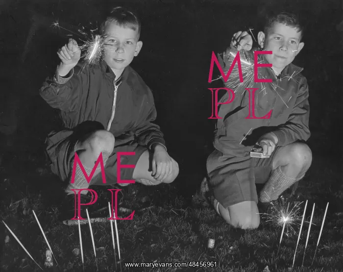  : BOYS WITH SPARKLERS