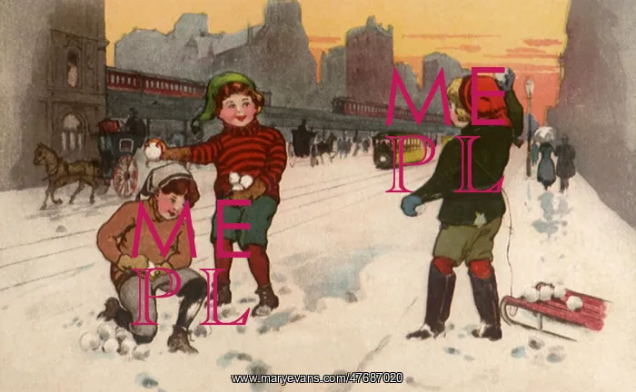  : Boys Throw Snowballs
