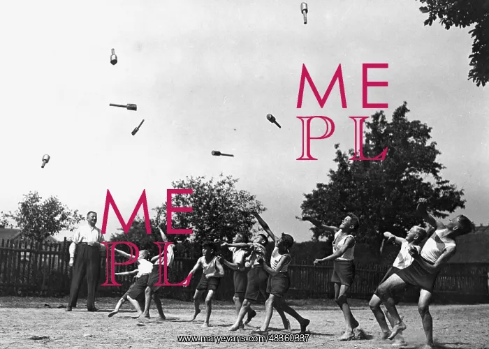 : Boys throwing grenades, 1938 : Boys throwing grenades, 1938