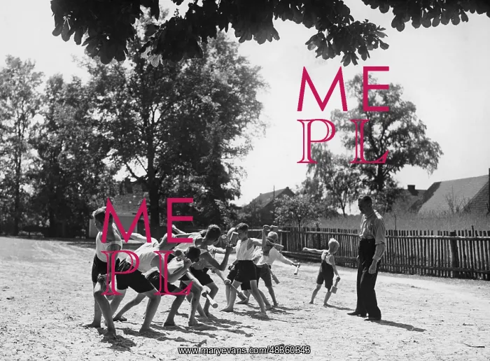 : Boys throwing grenades, 1938 : Boys throwing grenades, 1938