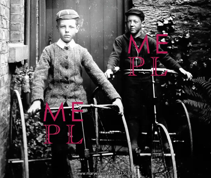  : Boys on Tricycles - early 1900s