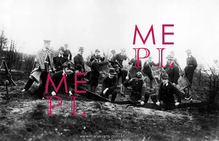 : Boyscouts at an exercise during the First World War : Boyscouts at an exercise during the First World War