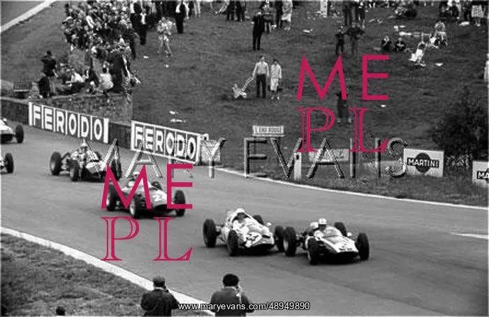: Brabham in a Cooper-Climax, Spa, Belgium : Brabham in a Cooper-Climax, Spa, Belgium