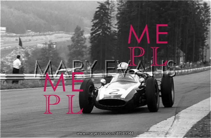 : Brabham in Cooper-Climax, Spa, Belgium : Brabham in Cooper-Climax, Spa, Belgium