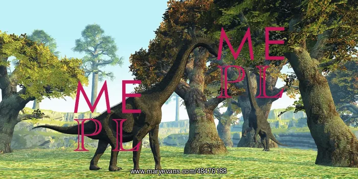 : Brachiosaurus dinosaurs walk among large trees in the ? : Brachiosaurus dinosaurs walk among large trees in the ?