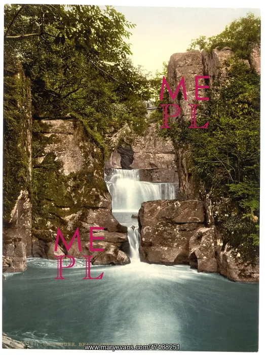 : Bracklinn Falls and bridge, Callander, Scotland : Bracklinn Falls and bridge, Callander, Scotland