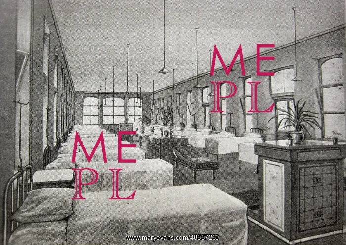 : Bradford workhouse infirmary ward interior : Bradford workhouse infirmary ward interior