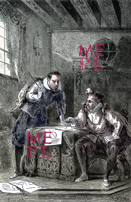 : Brahe and Kepler Discussing Astronomy : Brahe and Kepler Discussing Astronomy