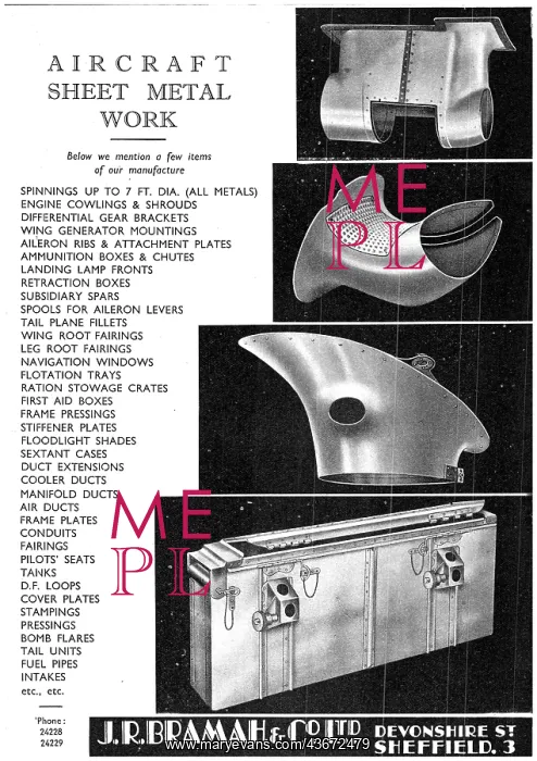 : Bramah Aircraft Sheet Metal Work : Bramah Aircraft Sheet Metal Work