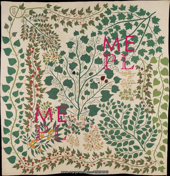 : BRANCHES AND VINES QUILT, by Ernestine Eberhardt : BRANCHES AND VINES QUILT, by Ernestine Eberhardt
