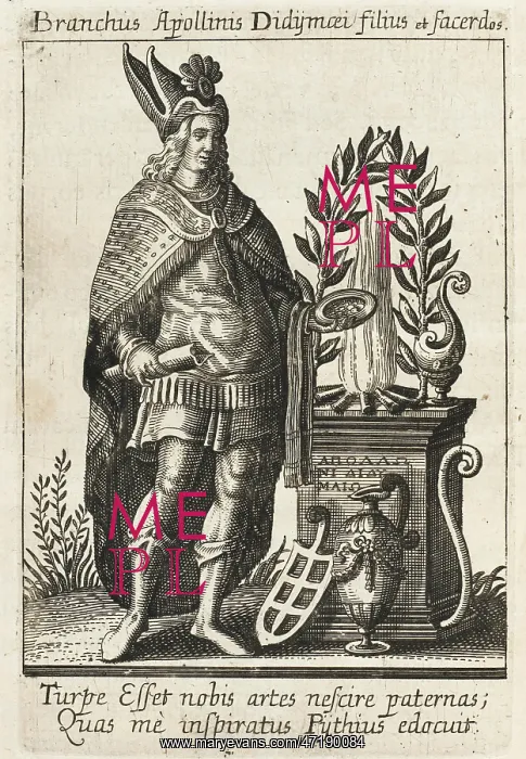  : Branchus. BRANCHUS - a Greek priest of Apollo, a seer who possessed oracular powers