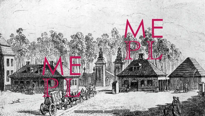 : Brandenburg Gate in Berlin, 1763 : Brandenburg Gate in Berlin, 1763