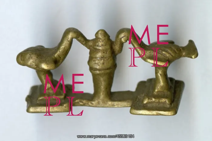 : Brass ornament, two birds and tree : Brass ornament, two birds and tree