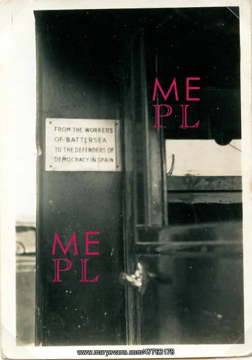 : Brassplate on Battersea Ambulance : Brassplate on Battersea Ambulance