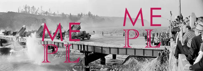 : Bratsk Hydroelectric Power Station under construction, 1959 : Bratsk Hydroelectric Power Station under construction, 1959