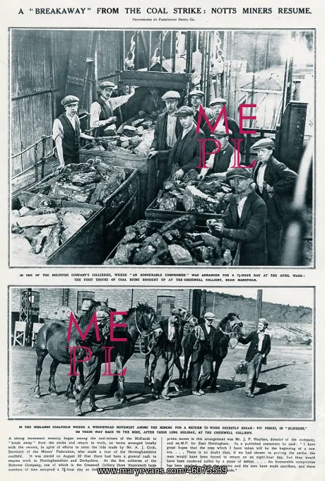 : Breakaway from coal strike 1926 : Breakaway from coal strike 1926