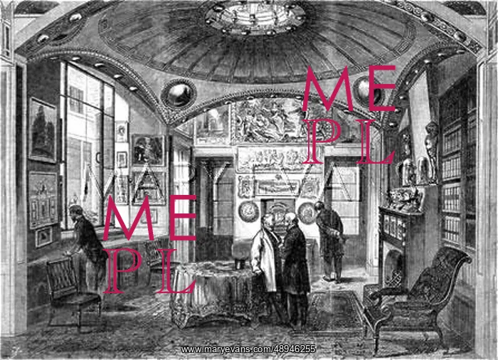 : The Breakfast Room, Sir John Soane's Museum, London 1864 : The Breakfast Room, Sir John Soane's Museum, London 1864