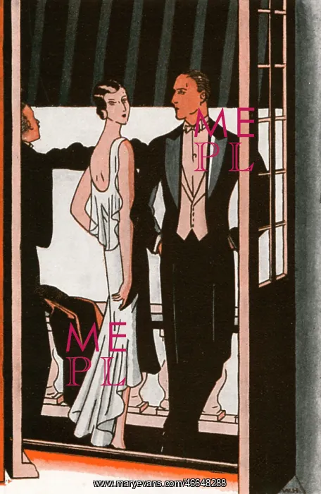 : A breath of air on the balcony at a London ball : A breath of air on the balcony at a London ball