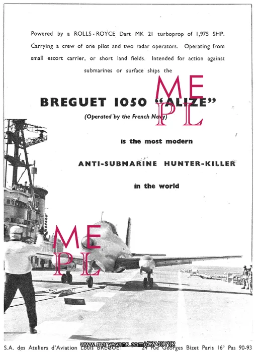 : Breguet 1050 Alize : Breguet 1050 Alize