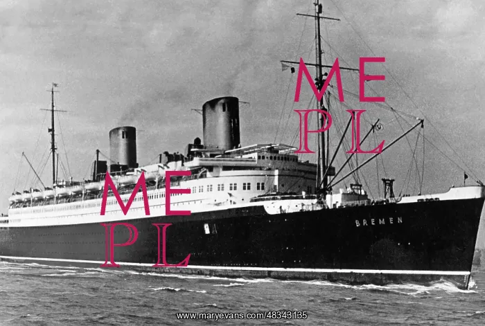 : The Bremen at sea, ca. 1930 : The Bremen at sea, ca. 1930