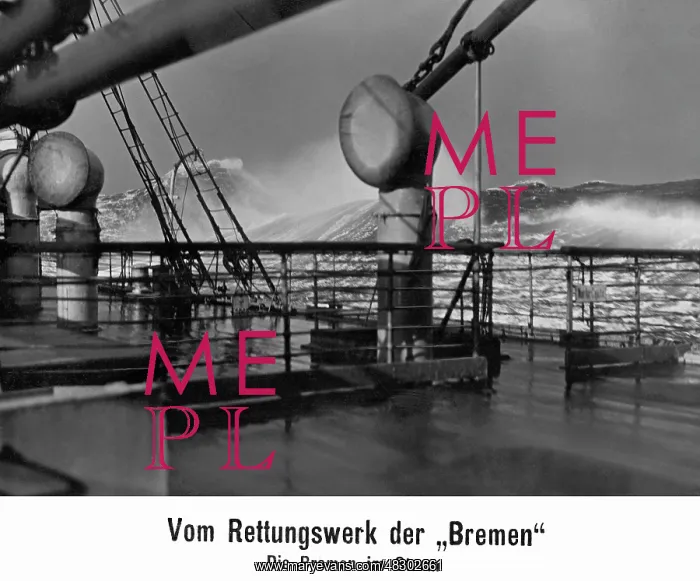 : The Bremen in storm, 1926 : The Bremen in storm, 1926