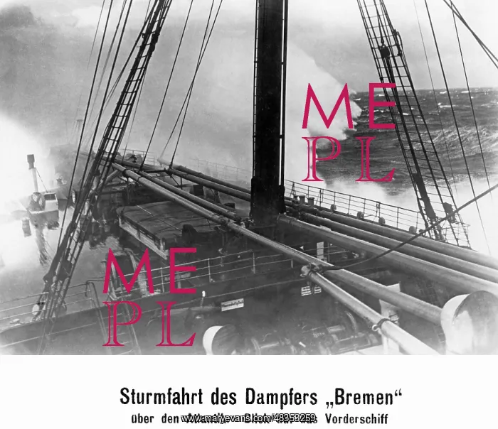 : The Bremen in storm, 1936 : The Bremen in storm, 1936