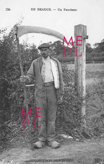 : Breton Reaper with gigantic Scythe : Breton Reaper with gigantic Scythe