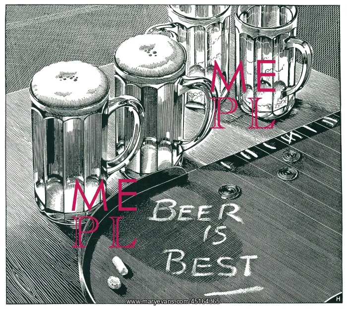 : The Brewers Society Advertisement Illustration : The Brewers Society Advertisement Illustration